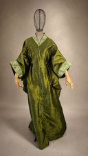 Boubou Delali vert olive en shantung