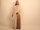 Yelira sous robe et foulard  marron foncé