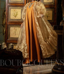 Robe africaine Boubou femme "Inaré" Caramel en organza — tenue africaine BouBouQueens