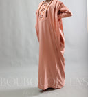 Robe africaine Boubou femme "Keinya" Nude en lin glacé — tenue africaine BouBouQueens