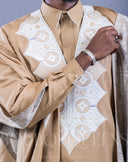 Grand Bazin Brodé Homme Soundiata — boubou homme en bazin riche brodé BouBouQueens