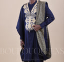 Grand Bazin Brodé Homme Alkali — boubou homme en bazin riche brodé BouBouQueens