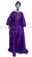 Boubou Djéneba violet — robe africaine BouBouQueens