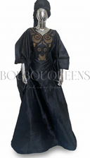 Boubou Kankou noir — robe africaine BouBouQueens