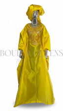 Boubou Nakou jaune soleil — robe africaine BouBouQueens