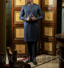 Boubou homme Damaran bleu marine — tenue africaine BouBouQueens