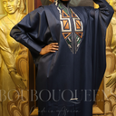 Boubou Kolokan bleu marine — robe africaine BouBouQueens