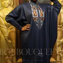 Boubou Kolokan bleu marine — robe africaine BouBouQueens