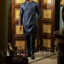 Boubou homme Damaran bleu marine — tenue africaine BouBouQueens