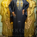 Boubou Kolokan bleu marine — robe africaine BouBouQueens