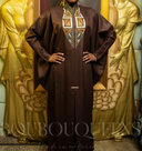Boubou Kolokan marron foncé — robe africaine BouBouQueens