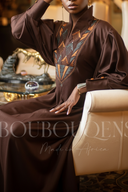 Boubou Nantio marron foncé — robe africaine BouBouQueens